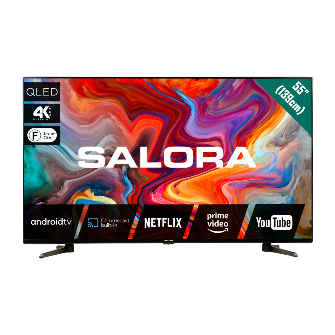 Salora QLED televisie, vooraanzicht