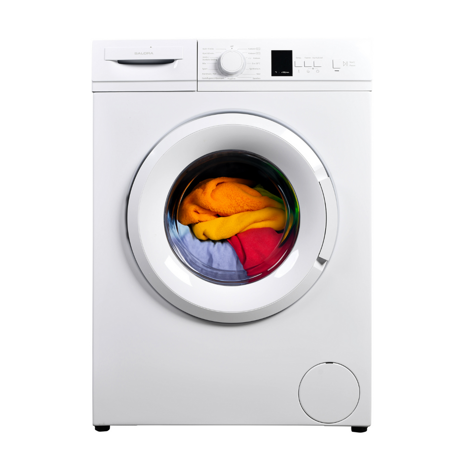 Salora wasmachine met voorbelading, vooraanzicht