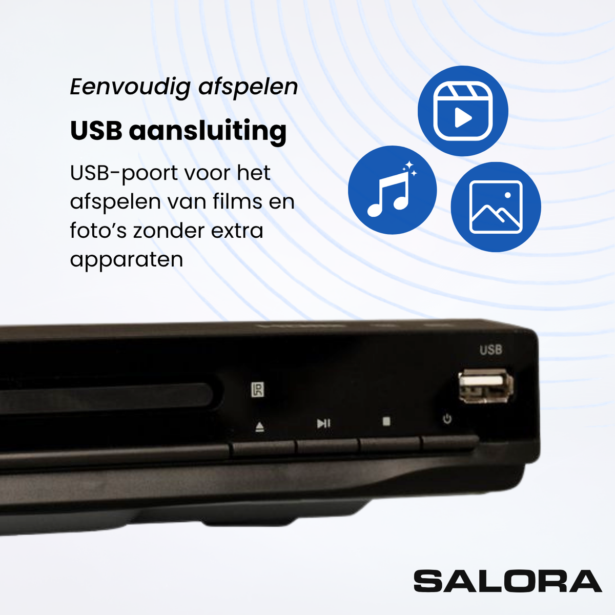 Salora DVD180 - DVD player - Compact - HDMI - USB