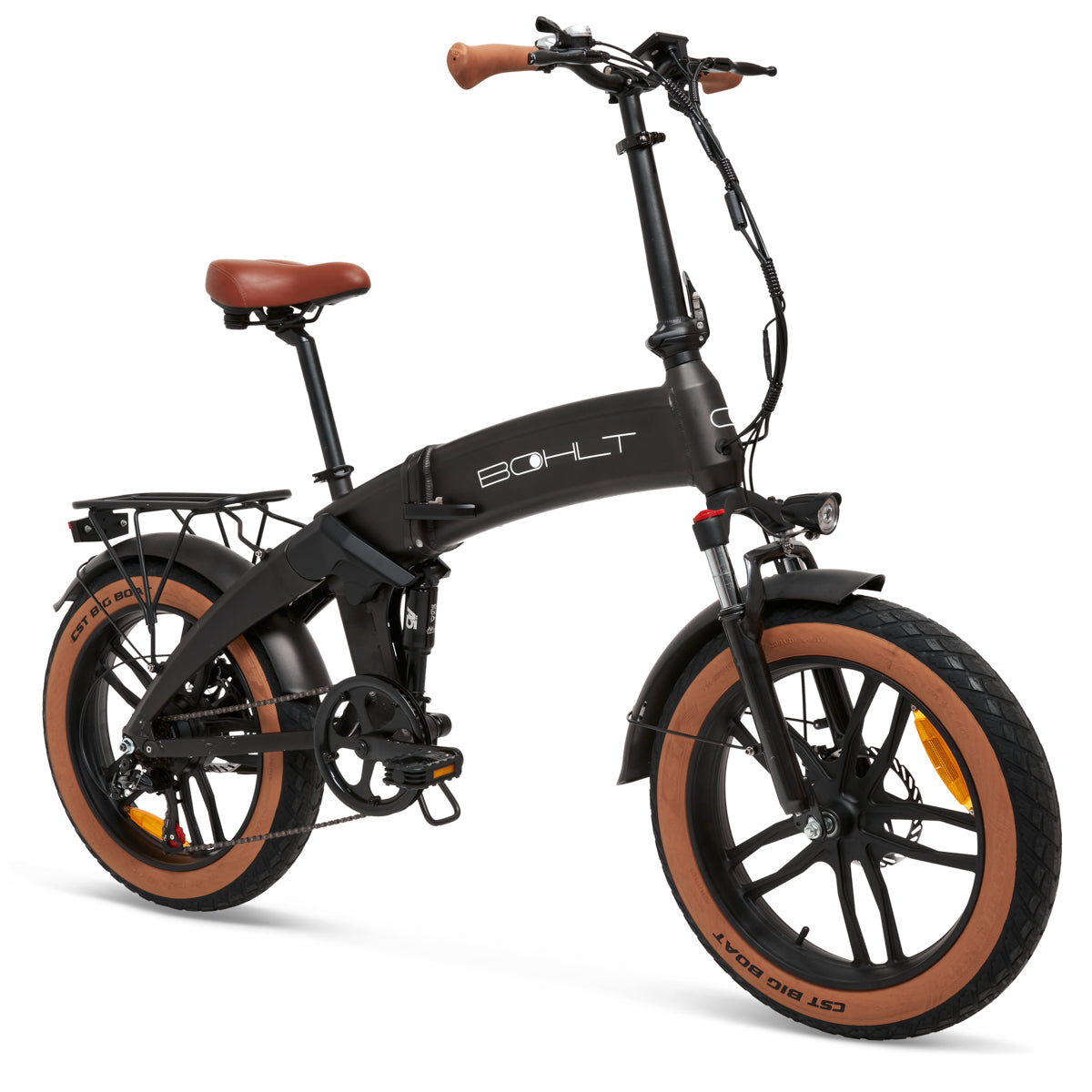 BOHLT F20 fatbike - brede banden en zadel detail