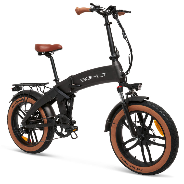 BOHLT F20 fatbike - brede banden en zadel detail