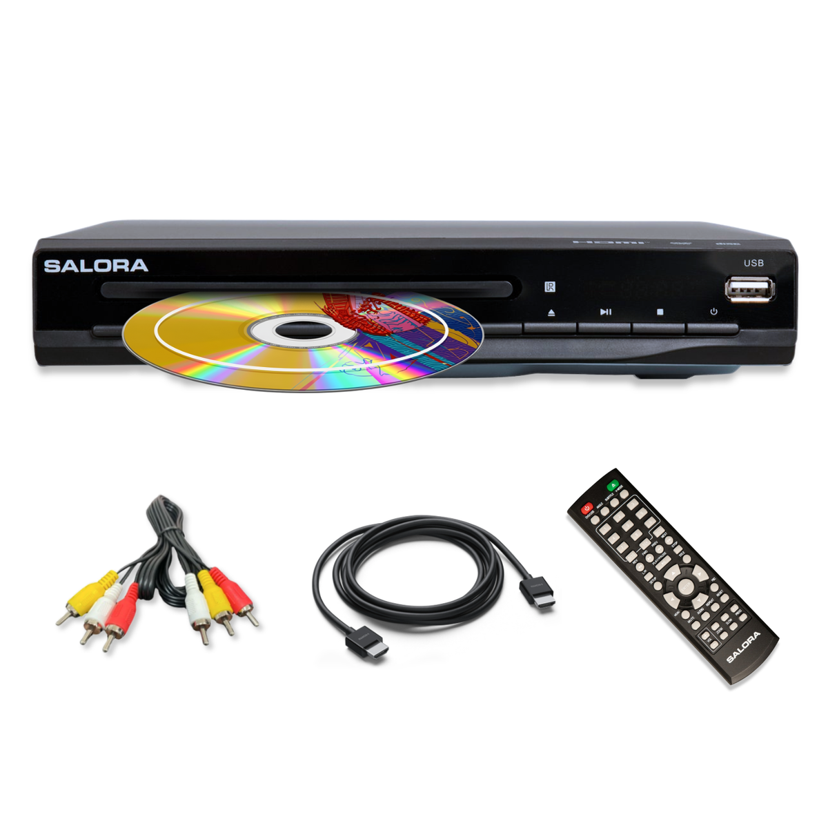 Salora DVD180 - DVD player - Compact - HDMI - USB