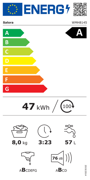 Energielabel WMH8145 - klasse A