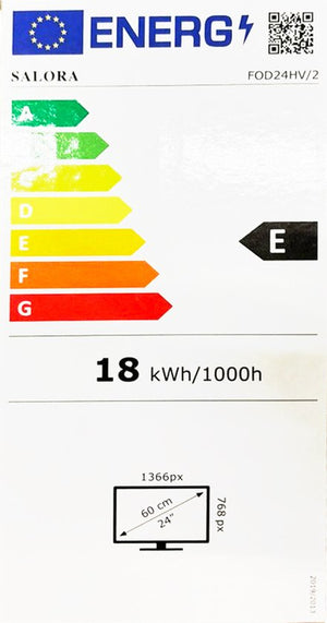 Energielabel Salora FOD24HV - klasse E