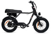 RED6 Ghost elektrische fatbike 20 inch zwart - vooraanzicht
