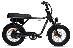 RED6 Ghost elektrische fatbike 20 inch zwart - vooraanzicht