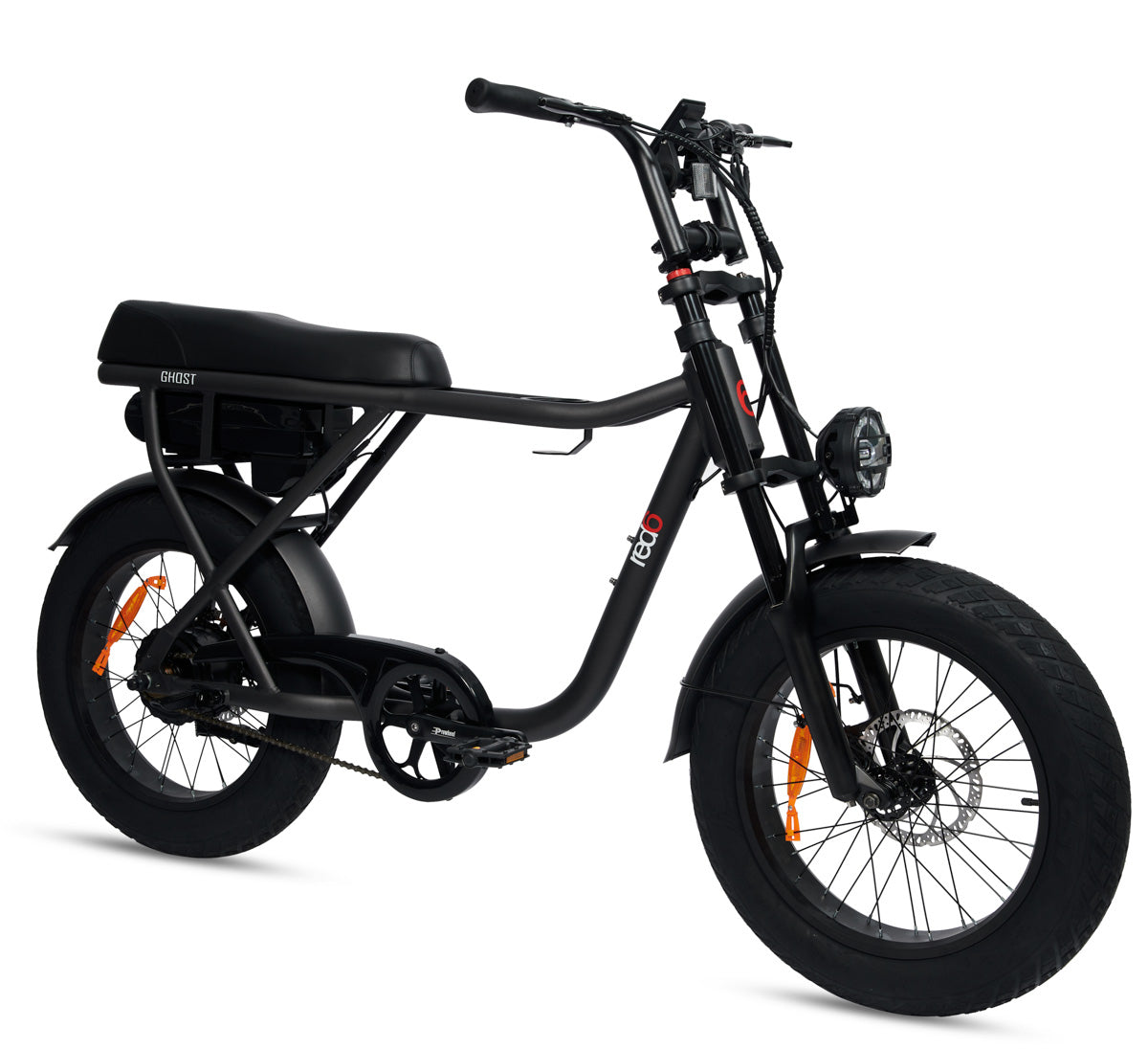 RED6 Ghost elektrische fatbike - accu in frame detail
