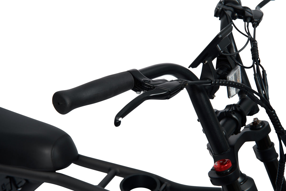 RED6 Ghost elektrische fatbike - bagagedrager en zadel detail