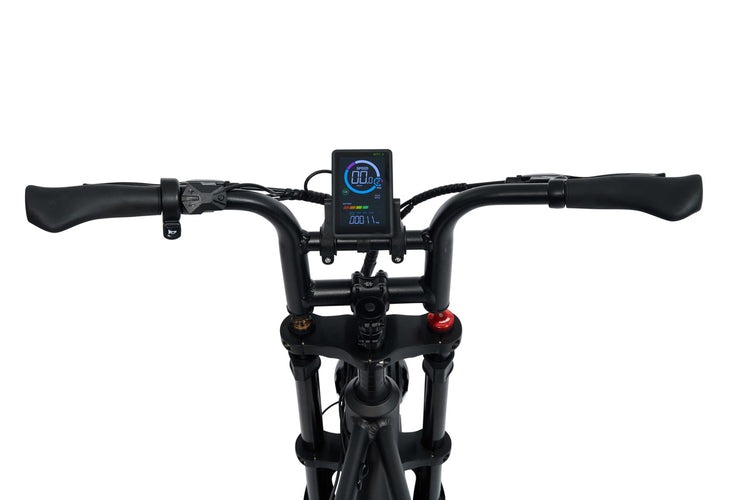 RED6 Ghost elektrische fatbike 20 inch zwart - productbeeld