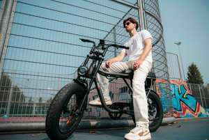 RED6 Ghost fatbike met duo zit voor een passagier