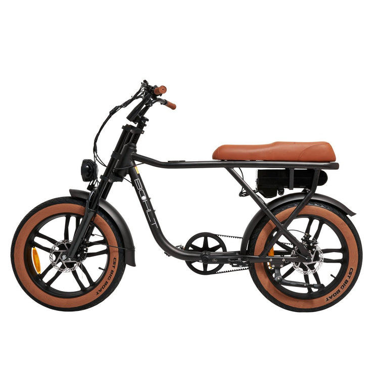 BOHLT Rebel elektrische fatbike - zadel en frame detail