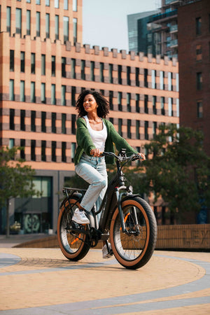 BOHLT Q26 elektrische fatbike 26 inch zwart - vooraanzicht
