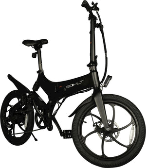 Bohlt X200 vouwfiets zwart - sportief design detail