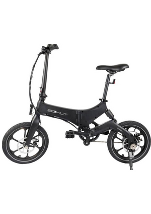 Bohlt X160 BL elektrische vouwfiets magnesium zwart met achtervering - zijaanzicht