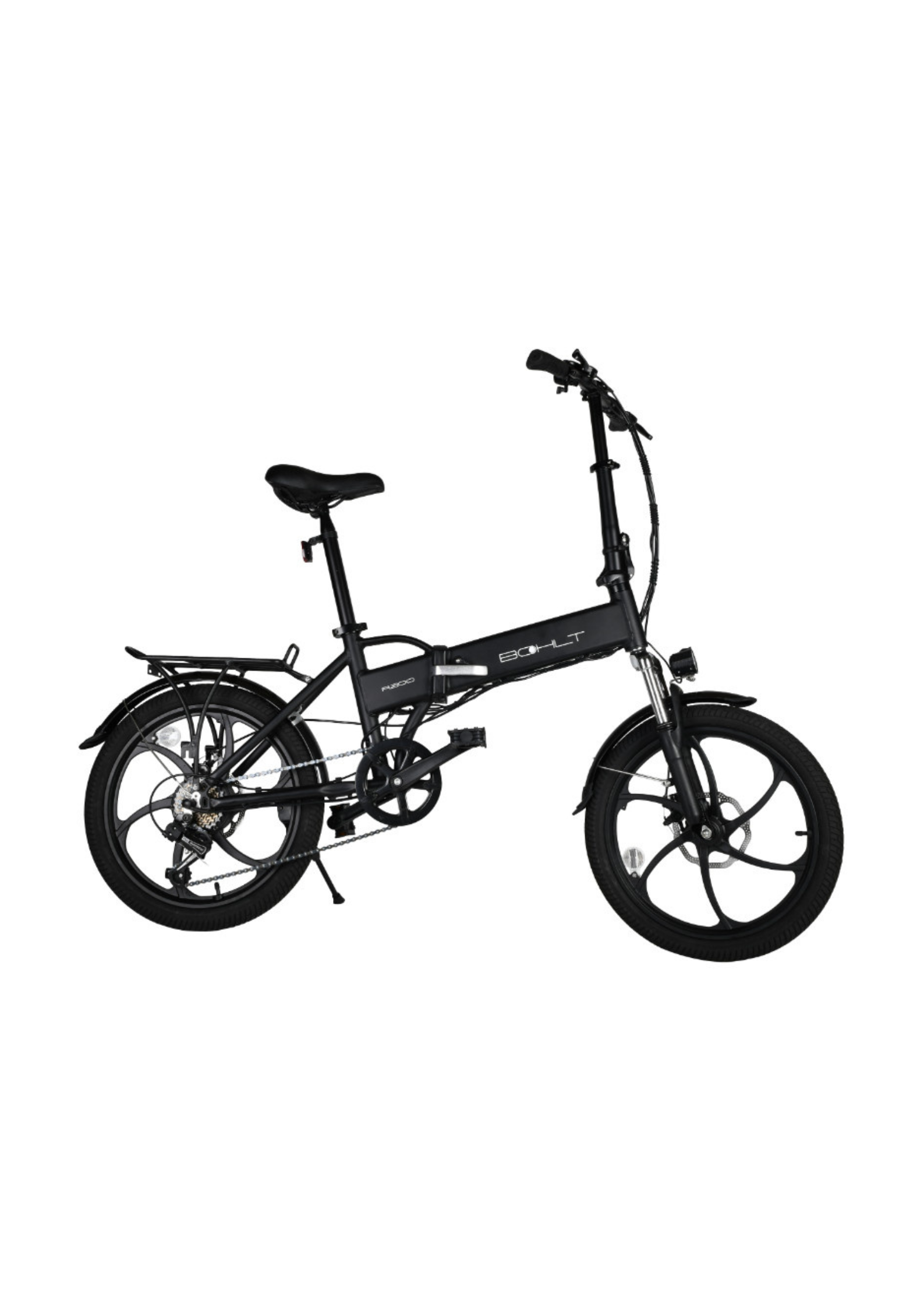 Bohlt R200 elektrische vouwfiets 20 inch magnesium zwart Shimano - zijaanzicht