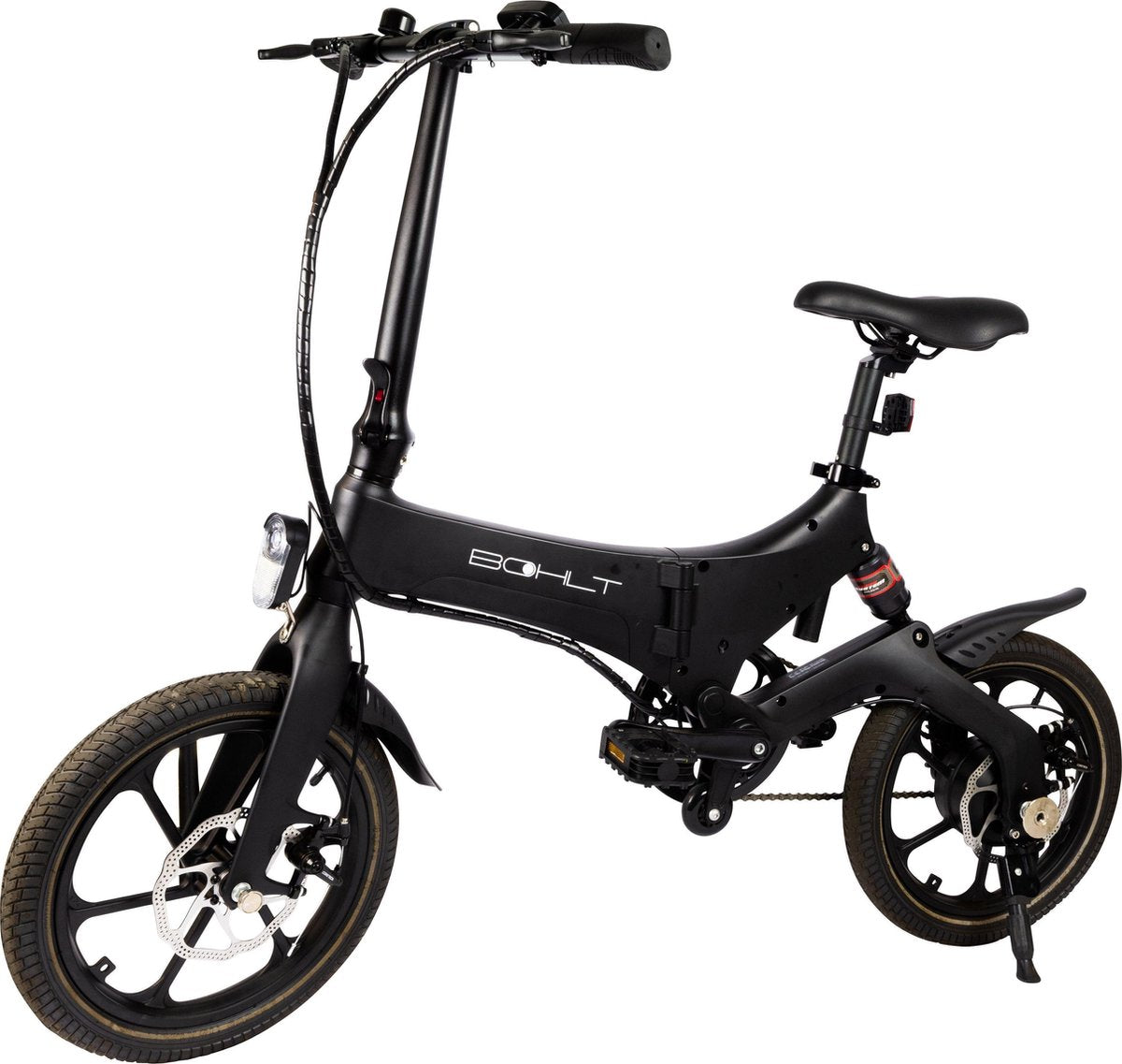 Bohlt X160 BL vouwfiets - schijfremmen voor en achter detail