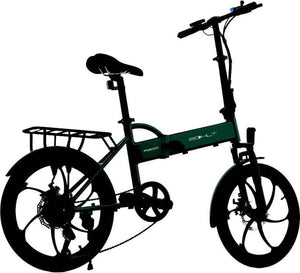 Bohlt R200 vouwfiets groen - LG accu en Shimano versnellingen detail