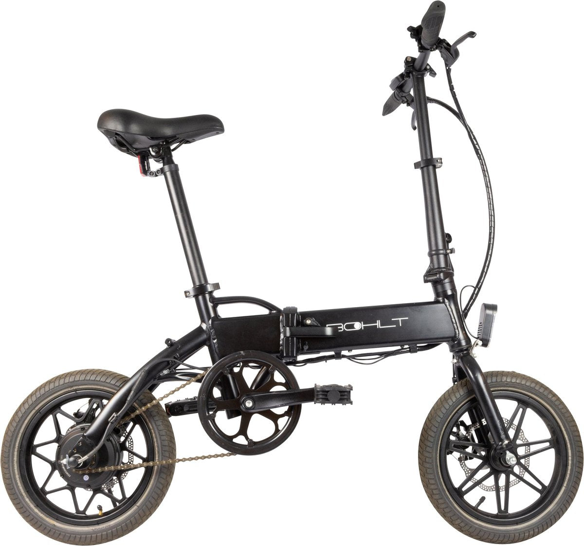 Bohlt R140 vouwfiets - LG accu in frame detail