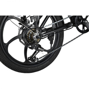 Bohlt R200 vouwfiets zwart - opgevouwen compact detail