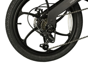 Bohlt X200 vouwfiets zwart - vouwmechanisme detail