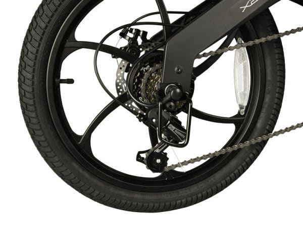 Bohlt X200 vouwfiets zwart - vouwmechanisme detail